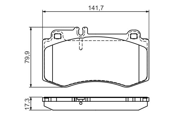 Bosch 0986494405 Brake Pad Set, disc brake - 5