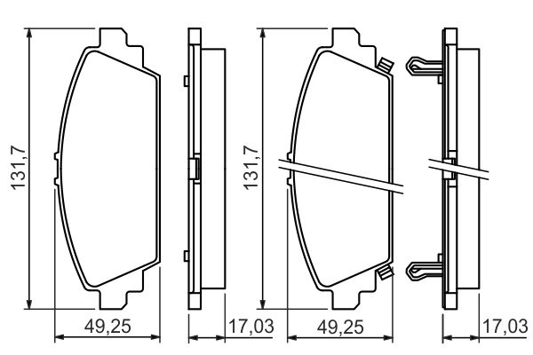 Bosch 0986494414 Brake Pad Set, disc brake - 5