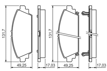 Bosch 0986494414 Brake Pad Set, disc brake - 5