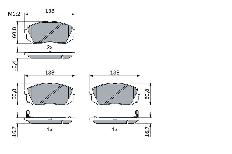 Bosch 0986494422 Brake Pad Set, disc brake - 5