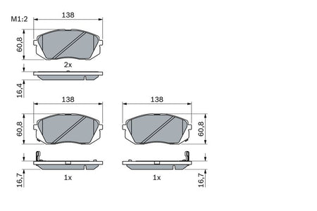 Bosch 0986494422 Brake Pad Set, disc brake - 5