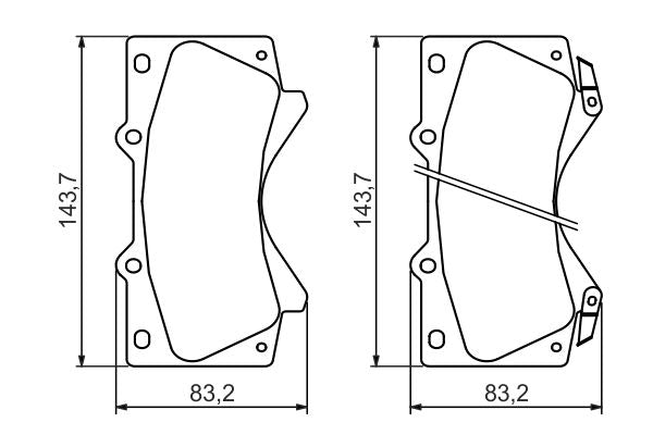 Bosch 0986494449 Brake Pad Set, disc brake - 5