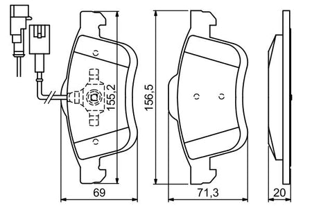 Bosch 0986494453 Brake Pad Set, disc brake - 5