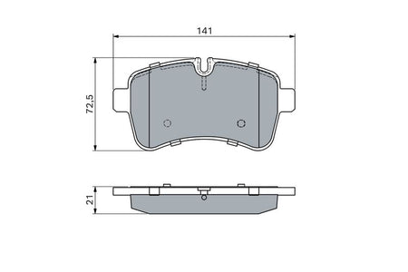 Bosch 0986494460 Brake Pad Set, disc brake - 5