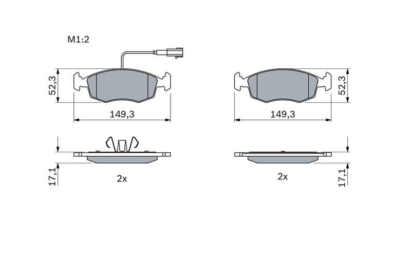 Bosch 0986494463 Brake Pad Set, disc brake - 5