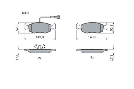 Bosch 0986494463 Brake Pad Set, disc brake - 5