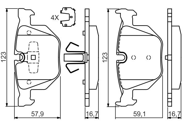 Bosch 0986494540 Brake Pad Set, disc brake - 5