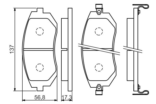 Bosch 0986494558 Brake Pad Set, disc brake - 5