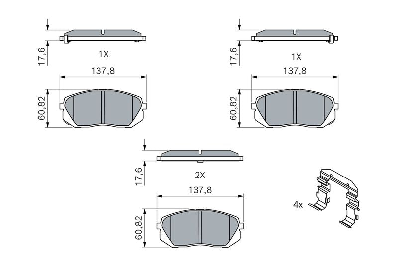Bosch 0986494559 Brake Pad Set, disc brake - 5
