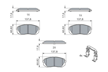 Bosch 0986494559 Brake Pad Set, disc brake - 5