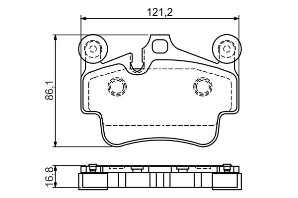 Bosch 0986494567 Brake Pad Set, disc brake - 5