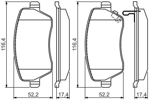 Bosch 0986494573 Brake Pad Set, disc brake - 5