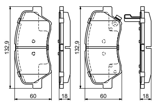Bosch 0986494691 Brake Pad Set, disc brake - 5