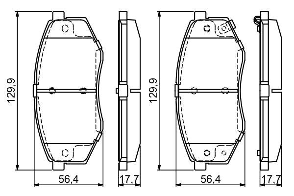 Bosch 0986494692 Brake Pad Set, disc brake - 5