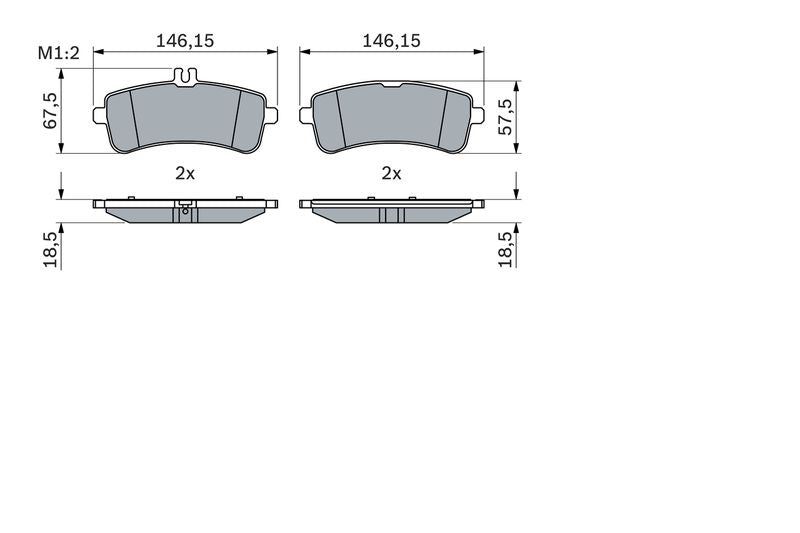 Bosch 0986494764 Brake Pad Set, disc brake - 5