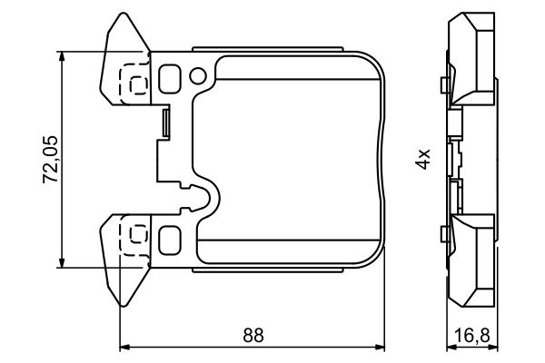 Bosch 0986494774 Brake Pad Set, disc brake - 5