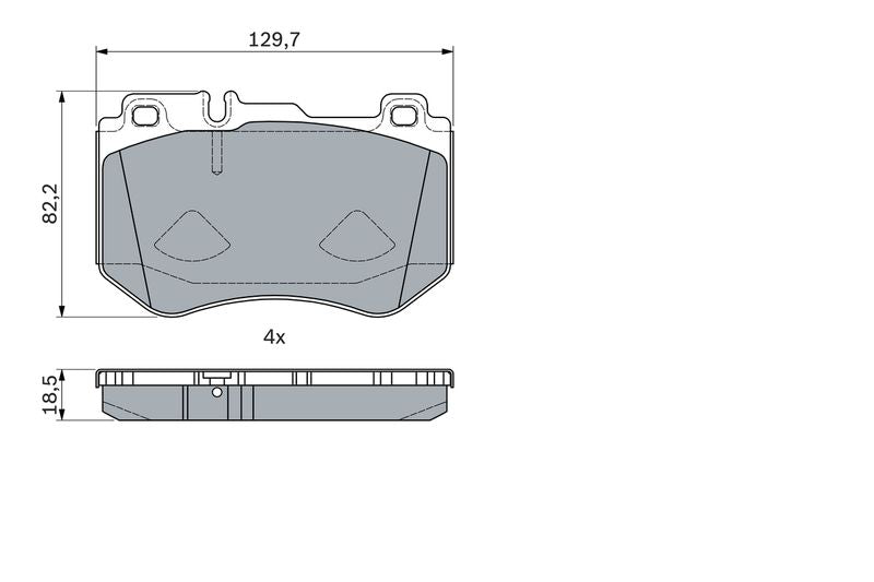 Bosch 0986494777 Brake Pad Set, disc brake - 5