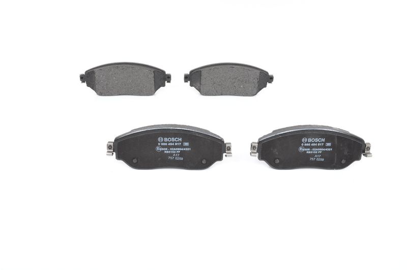 Bosch 0986494817 Brake Pad Set, disc brake - 1