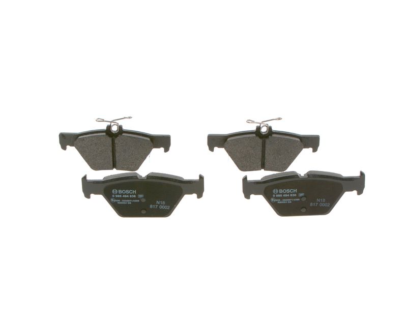 Bosch 0986494836 Brake Pad Set, disc brake - 1