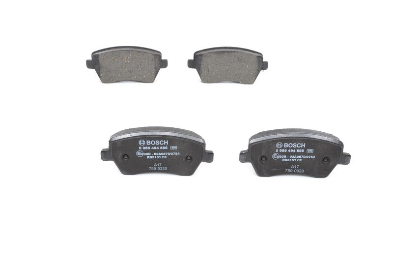 Bosch 0986494856 Brake Pad Set, disc brake - 1