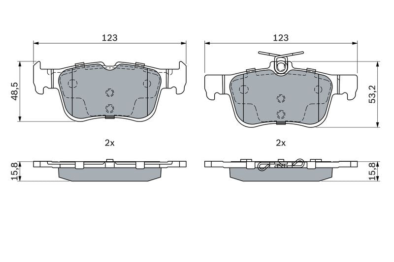 Bosch 0986494888 Brake Pad Set, disc brake - 5