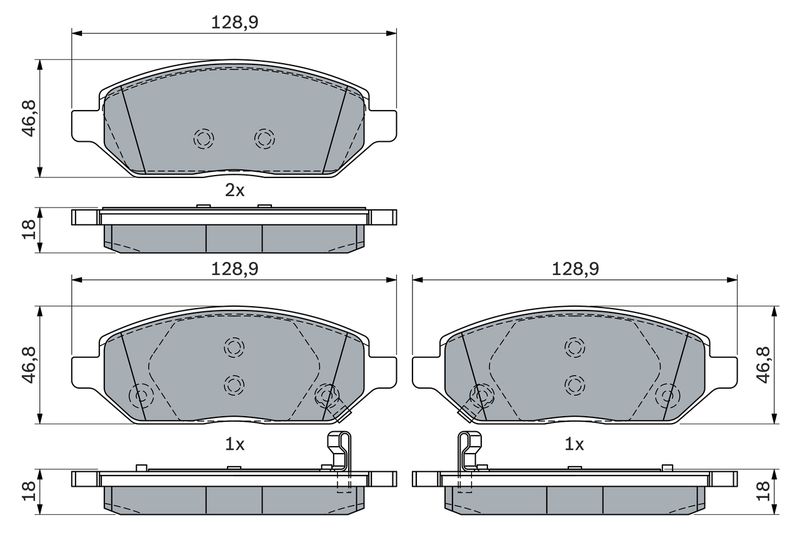 Bosch 0986494906 Brake Pad Set, disc brake - 5