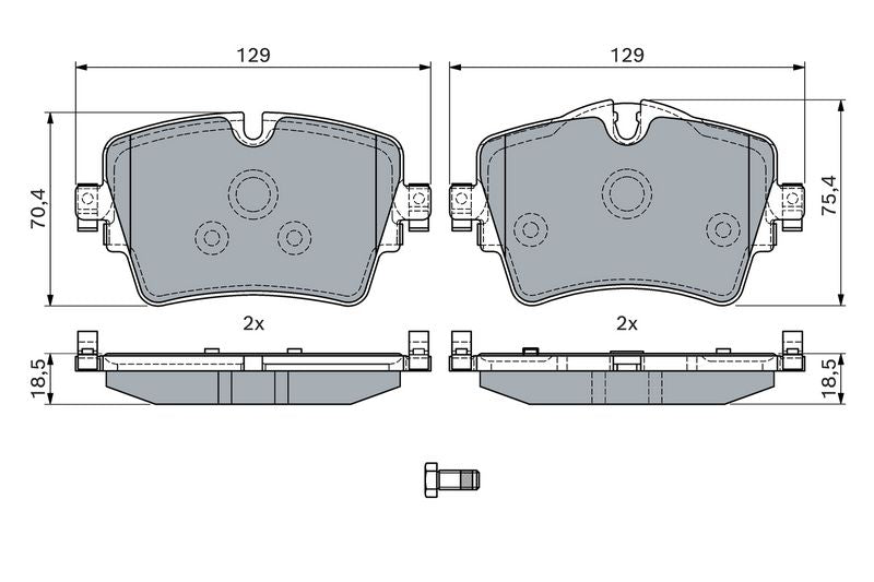 Bosch 0986494940 Brake Pad Set, disc brake - 5