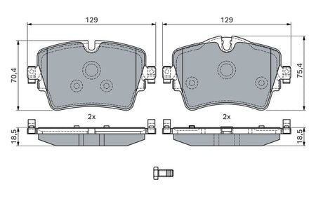 Bosch 0986494940 Brake Pad Set, disc brake - 5