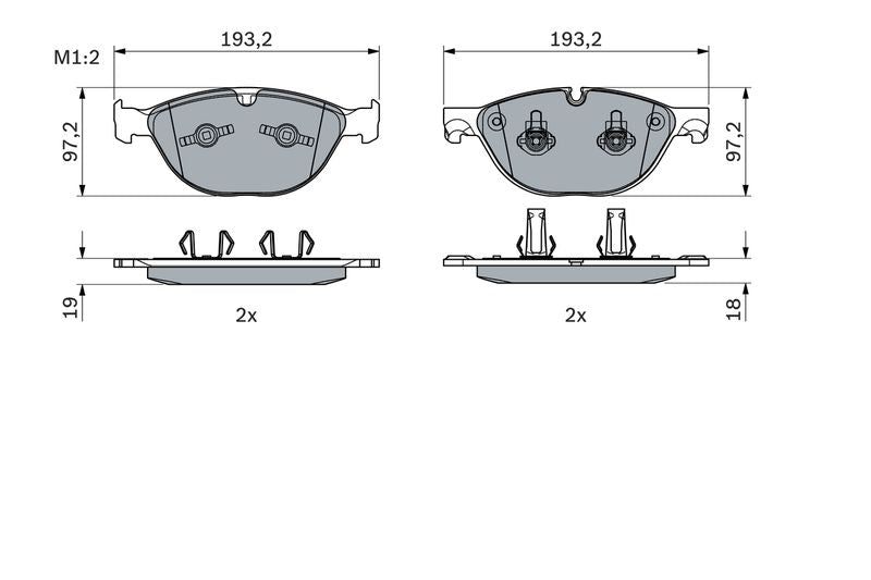 Bosch 0986494955 Brake Pad Set, disc brake - 5