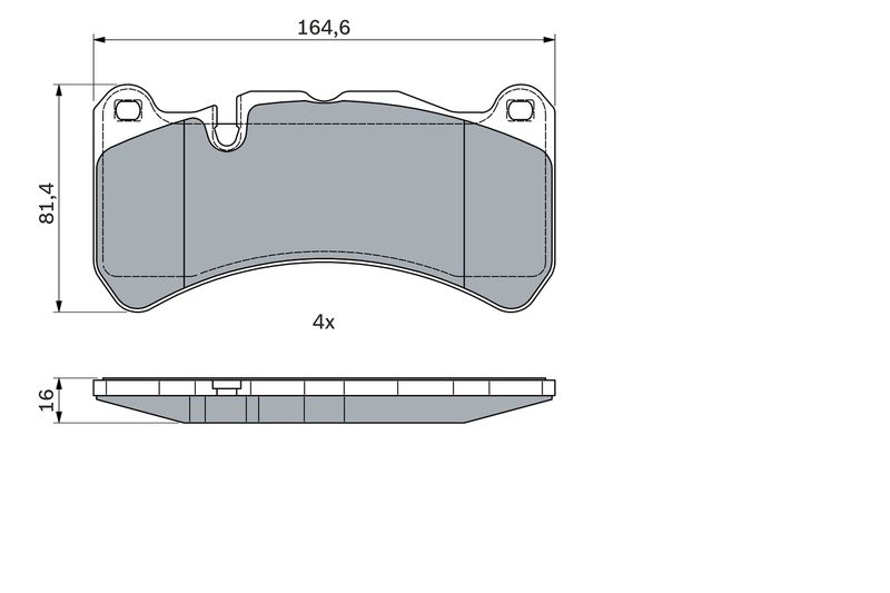 Bosch 0986494965 Brake Pad Set, disc brake - 5