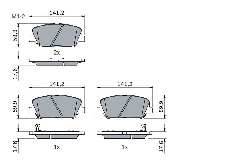 Bosch 0986494979 Brake Pad Set, disc brake - 5