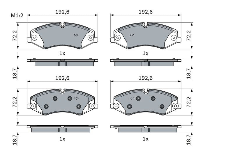 Bosch 0986494980 Brake Pad Set, disc brake - 5