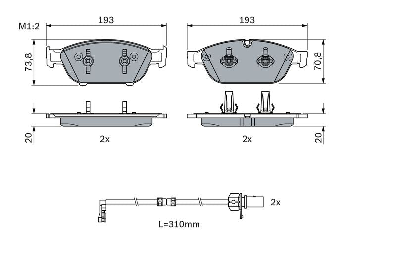 Bosch 0986494986 Brake Pad Set, disc brake - 5