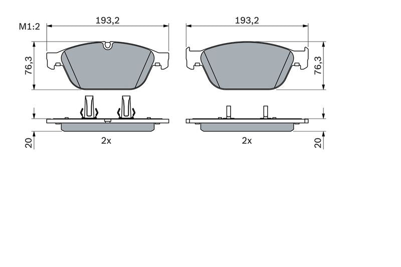 Bosch 0986494988 Brake Pad Set, disc brake - 5
