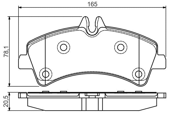 Bosch 0986495099 Brake Pad Set, disc brake - 5