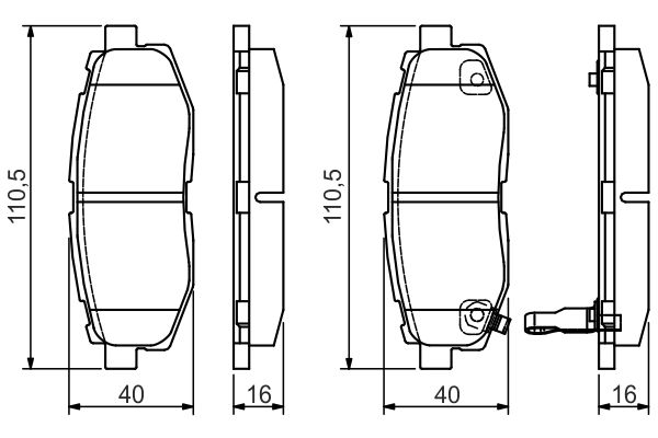 Bosch 0986495135 Brake Pad Set, disc brake - 5