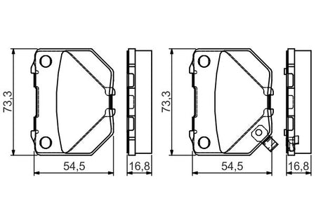 Bosch 0986495137 Brake Pad Set, disc brake - 5