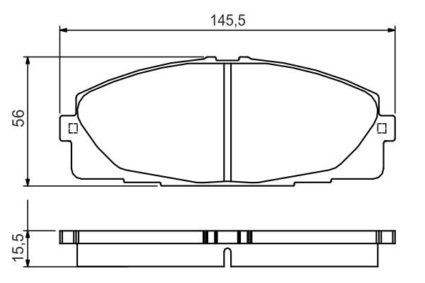 Bosch 0986495152 Brake Pad Set, disc brake - 5