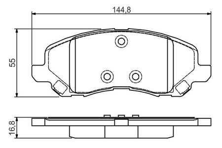 Bosch 0986495170 Brake Pad Set, disc brake - 5