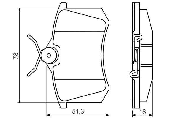 Bosch 0986495231 Brake Pad Set, disc brake - 5