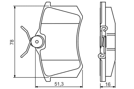 Bosch 0986495231 Brake Pad Set, disc brake - 5