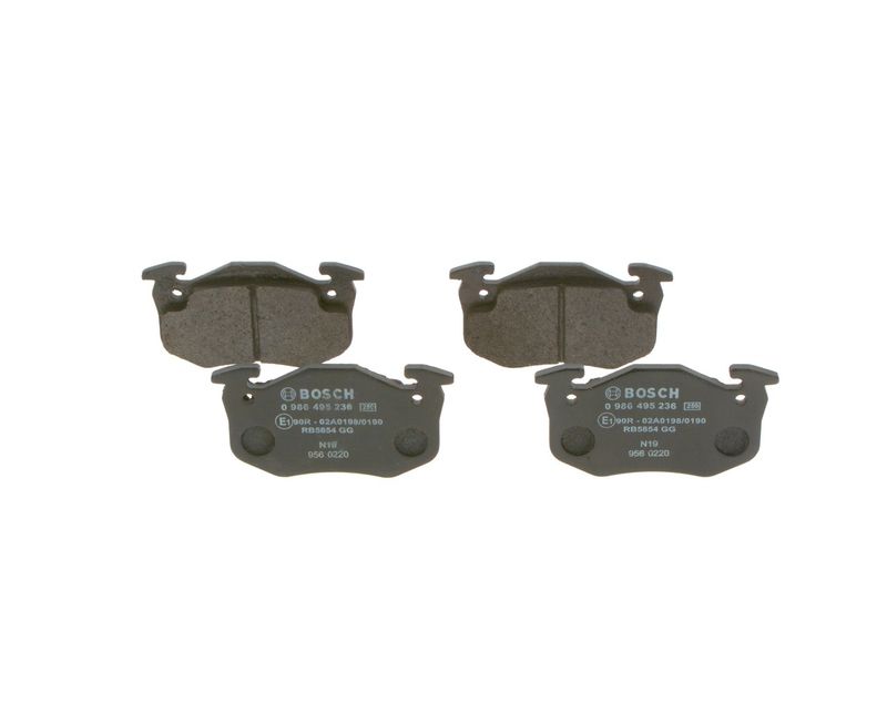 Bosch 0986495236 Brake Pad Set, disc brake - 1