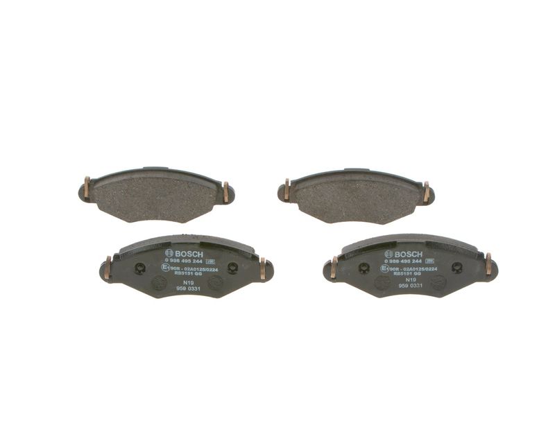 Bosch 0986495244 Brake Pad Set, disc brake - 1