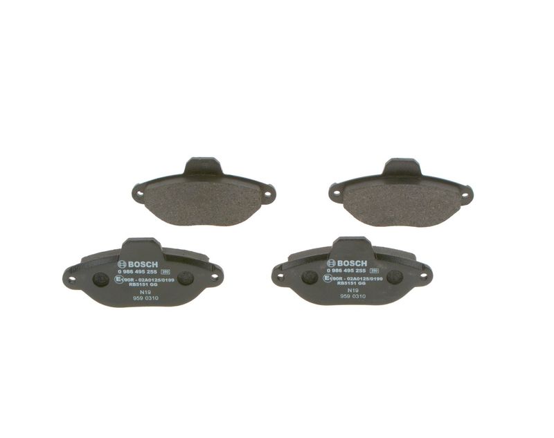 Bosch 0986495255 Brake Pad Set, disc brake - 1