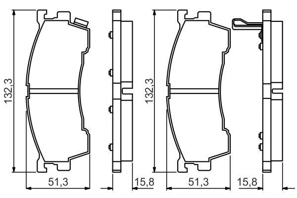 Bosch 0986495265 Brake Pad Set, disc brake - 5
