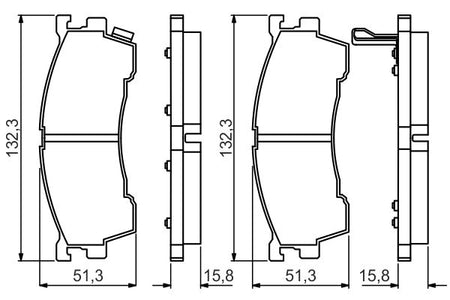 Bosch 0986495265 Brake Pad Set, disc brake - 5