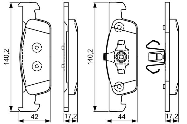 Bosch 0986495334 Brake Pad Set, disc brake - 5