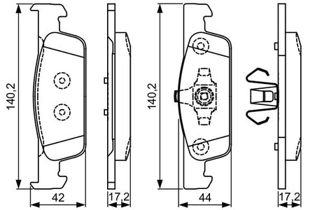 Bosch 0986495334 Brake Pad Set, disc brake - 5