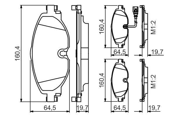 Bosch 0986495347 Brake Pad Set, disc brake - 5