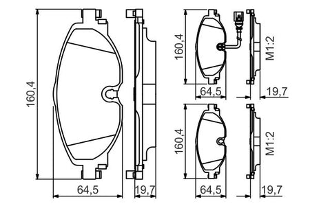 Bosch 0986495347 Brake Pad Set, disc brake - 5